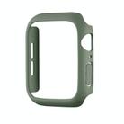 For Apple Watch Series 10 46mm Spray Glazing PC Frame Half Coverage Watch Case(Khaki) - 2