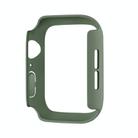 For Apple Watch Series 10 46mm Spray Glazing PC Frame Half Coverage Watch Case(Khaki) - 3