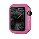 For Apple Watch Series 10 46mm Spray Glazing PC Frame Half Coverage Watch Case(Rose Red) - 1