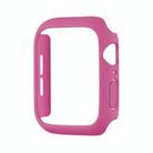 For Apple Watch Series 10 46mm Spray Glazing PC Frame Half Coverage Watch Case(Rose Red) - 2