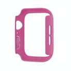 For Apple Watch Series 10 46mm Spray Glazing PC Frame Half Coverage Watch Case(Rose Red) - 3