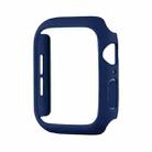 For Apple Watch Series 10 46mm Spray Glazing PC Frame Half Coverage Watch Case(Dark Blue) - 2