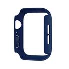 For Apple Watch Series 10 46mm Spray Glazing PC Frame Half Coverage Watch Case(Dark Blue) - 3