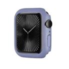 For Apple Watch Series 10 42mm Spray Glazing PC Frame Half Coverage Watch Case(Ice Sea Blue) - 1