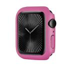 For Apple Watch Series 10 42mm Spray Glazing PC Frame Half Coverage Watch Case(Rose Red) - 1