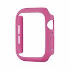 For Apple Watch Series 10 42mm Spray Glazing PC Frame Half Coverage Watch Case(Rose Red) - 2