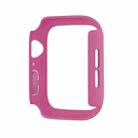 For Apple Watch Series 10 42mm Spray Glazing PC Frame Half Coverage Watch Case(Rose Red) - 3