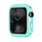 For Apple Watch Series 10 42mm Spray Glazing PC Frame Half Coverage Watch Case(Light Blue) - 1