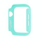 For Apple Watch Series 10 42mm Spray Glazing PC Frame Half Coverage Watch Case(Light Blue) - 3