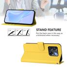 For OnePlus Ace Pro 5G Skin Feel Solid Color Leather Phone Case with Lanyard(Lemon Yellow) - 3