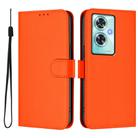 For OnePlus Nord N30 SE 5G Skin Feel Solid Color Leather Phone Case with Lanyard(Orange) - 2
