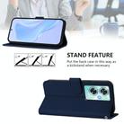 For OnePlus Nord N30 SE 5G Skin Feel Solid Color Leather Phone Case with Lanyard(Navy Blue) - 3