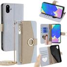 For Samsung Galaxy F06 5G Crossbody Litchi Texture Leather Phone Case(Blue) - 1