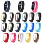 For Xiaomi Mi Band 5 Two-color TPE Watch Band(Black+White) - 2