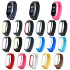 For Xiaomi Mi Band 5 Two-color TPE Watch Band(Black+Green) - 2