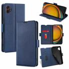 For Samsung Galaxy Xcover 7 Pro 5G Ultra-thin Voltage Side Buckle Horizontal Flip Leather Phone Case(Blue) - 1