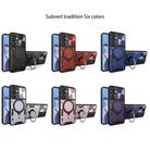 For Samsung Galaxy S25 5G CD Texture Sliding Camshield Magnetic Holder Phone Case(Blue) - 2