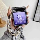 For Huawei Pura X Embroidery Style DIY Full Coverage Phone Case with Scarf / Bracelet(Black) - 3