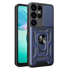 For Samsung Galaxy S25 Ultra 5G Sliding Camera Cover Design TPU+PC Phone Case(Blue) - 1