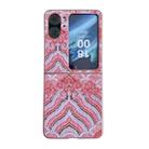 For OPPO Find N2 Flip Propitious Clouds Embroidery Full Coverage Phone Case(Red) - 1