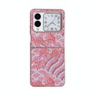 For Huawei nova Flip Propitious Clouds Embroidery Full Coverage Phone Case(Red) - 1