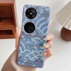 For Huawei Pocket 2 Propitious Clouds Embroidery Full Coverage Phone Case(Blue) - 2