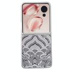 For Honor Magic V Flip Propitious Clouds Embroidery Full Coverage Phone Case(Grey) - 1