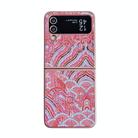 For Samsung Galaxy Z Flip4 Propitious Clouds Embroidery Full Coverage Phone Case(Red) - 1