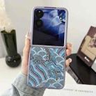 For Xiaomi Mix Flip Propitious Clouds Embroidery Full Coverage Phone Case(Blue) - 2