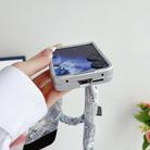 For Xiaomi Mix Flip Propitious Clouds Embroidery Full Coverage Phone Case with Scarf / Bracelet(Red) - 3