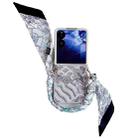 For Xiaomi Mix Flip Propitious Clouds Embroidery Full Coverage Phone Case with Scarf / Bracelet(Grey) - 1