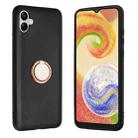 For Samsung Galaxy A04e Matte Ring Holder TPU Phone Case(Rose Gold) - 1