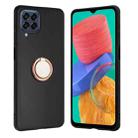 For Samsung Galaxy A12 / M12 Matte Ring Holder TPU Phone Case(Rose Gold) - 1