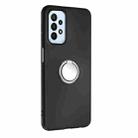 For Samsung Galaxy A73 5G Matte Ring Holder TPU Phone Case(Silver) - 2