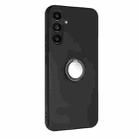 For Samsung Galaxy A36 5G Matte Ring Holder TPU Phone Case(Black) - 2