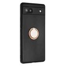 For Google Pixel 6a Matte Ring Holder TPU Phone Case(Rose Gold) - 2