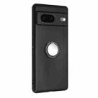 For Google Pixel 7 Matte Ring Holder TPU Phone Case(Black) - 2