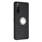 For Sony Xperia 5 IV Matte Ring Holder TPU Phone Case(Silver) - 2