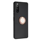 For Sony Xperia 10 IV Matte Ring Holder TPU Phone Case(Rose Gold) - 2