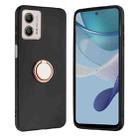 For Motorola Moto G53 / G13 / G23 Matte Ring Holder TPU Phone Case(Rose Gold) - 1