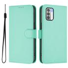 For Nokia G42 / G310 Skin Feel Solid Color Leather Phone Case with Lanyard(Mint Green) - 2