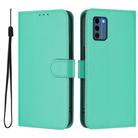 For Nokia C300 Skin Feel Solid Color Leather Phone Case with Lanyard(Green) - 2