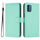 For Nokia C300 Skin Feel Solid Color Leather Phone Case with Lanyard(Mint Green) - 2