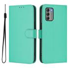 For Nokia G400 Skin Feel Solid Color Leather Phone Case with Lanyard(Green) - 2