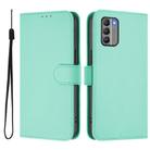 For Nokia G400 Skin Feel Solid Color Leather Phone Case with Lanyard(Mint Green) - 2