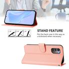 For Nokia G11 4G / G21 4G Skin Feel Solid Color Leather Phone Case with Lanyard(Pink) - 3
