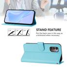 For Nokia G11 4G / G21 4G Skin Feel Solid Color Leather Phone Case with Lanyard(Sky Blue) - 3