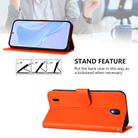 For Nokia C01 Plus / C1 2nd Edition Skin Feel Solid Color Leather Phone Case with Lanyard(Orange) - 3