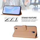 For Nokia C01 Plus / C1 2nd Edition Skin Feel Solid Color Leather Phone Case with Lanyard(Nude) - 3