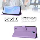 For Nokia C01 Plus / C1 2nd Edition Skin Feel Solid Color Leather Phone Case with Lanyard(Lavender Purple) - 3